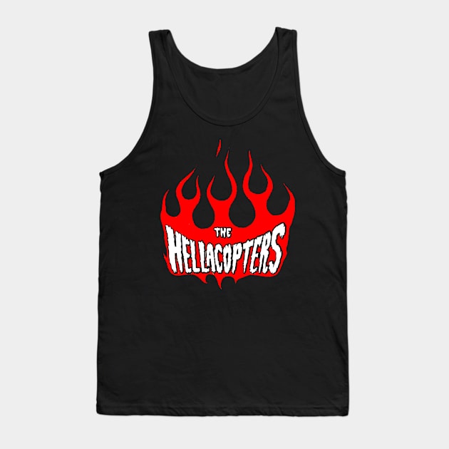 The Hellacopters - Flames logo Tank Top by CosmicAngerDesign